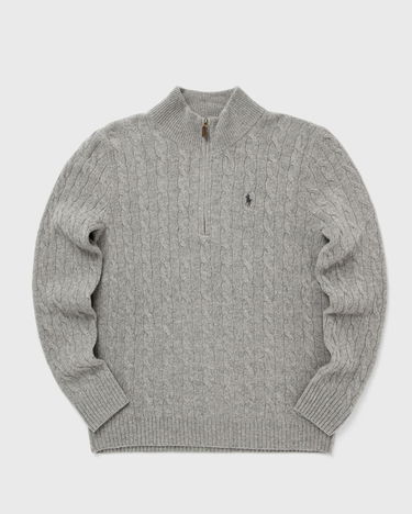 Sweater Polo by Ralph Lauren Cable-Knit Quarter-Zip Pullover Grå | 710876766008, 0