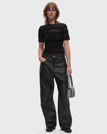 Jeans Won Hundred Santiago Immitated Leather Casual Pants Svart | 3043-16010, 2