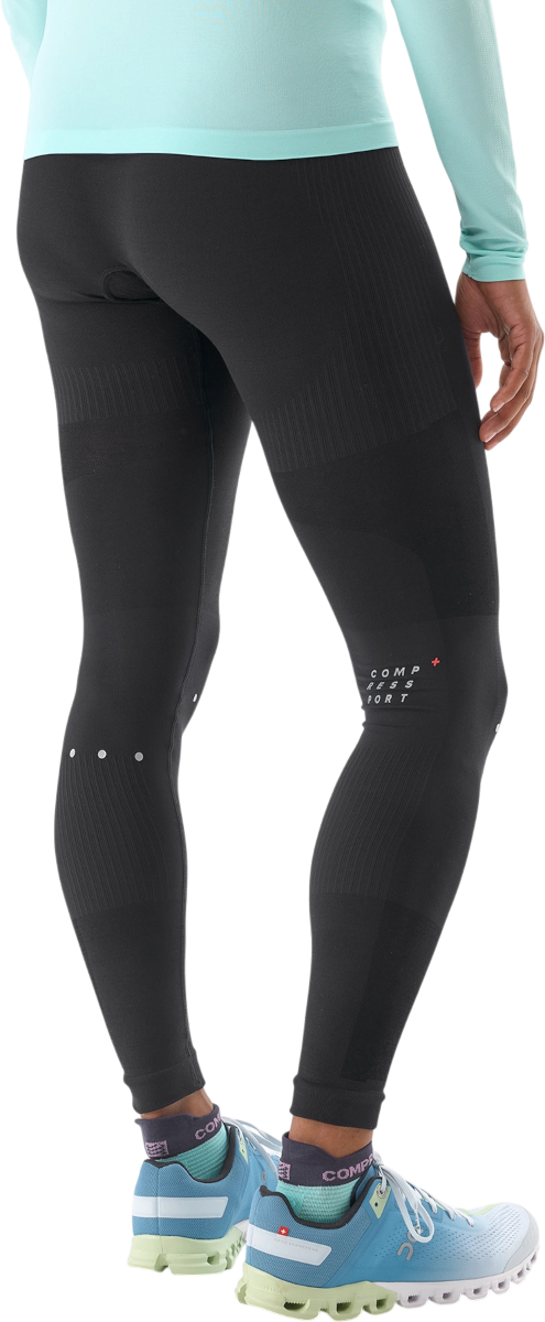 Damasker Compressport Winter Running Leggings with Reflective Dots Svart | atiw3259000, 1