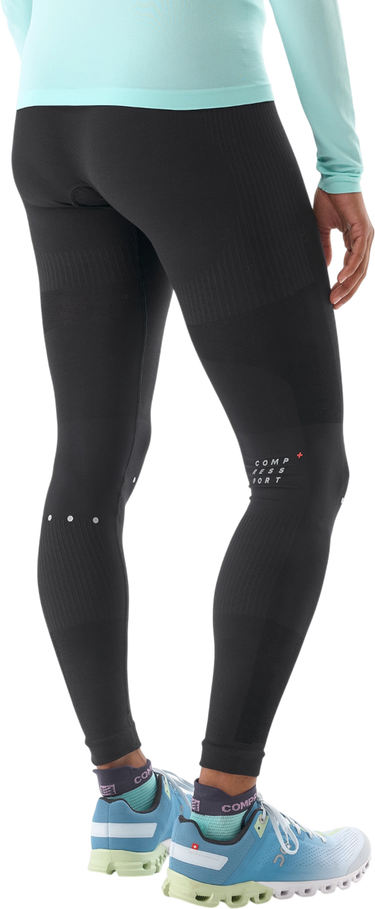 Damasker Compressport Winter Running Leggings with Reflective Dots Svart | atiw3259000, 1