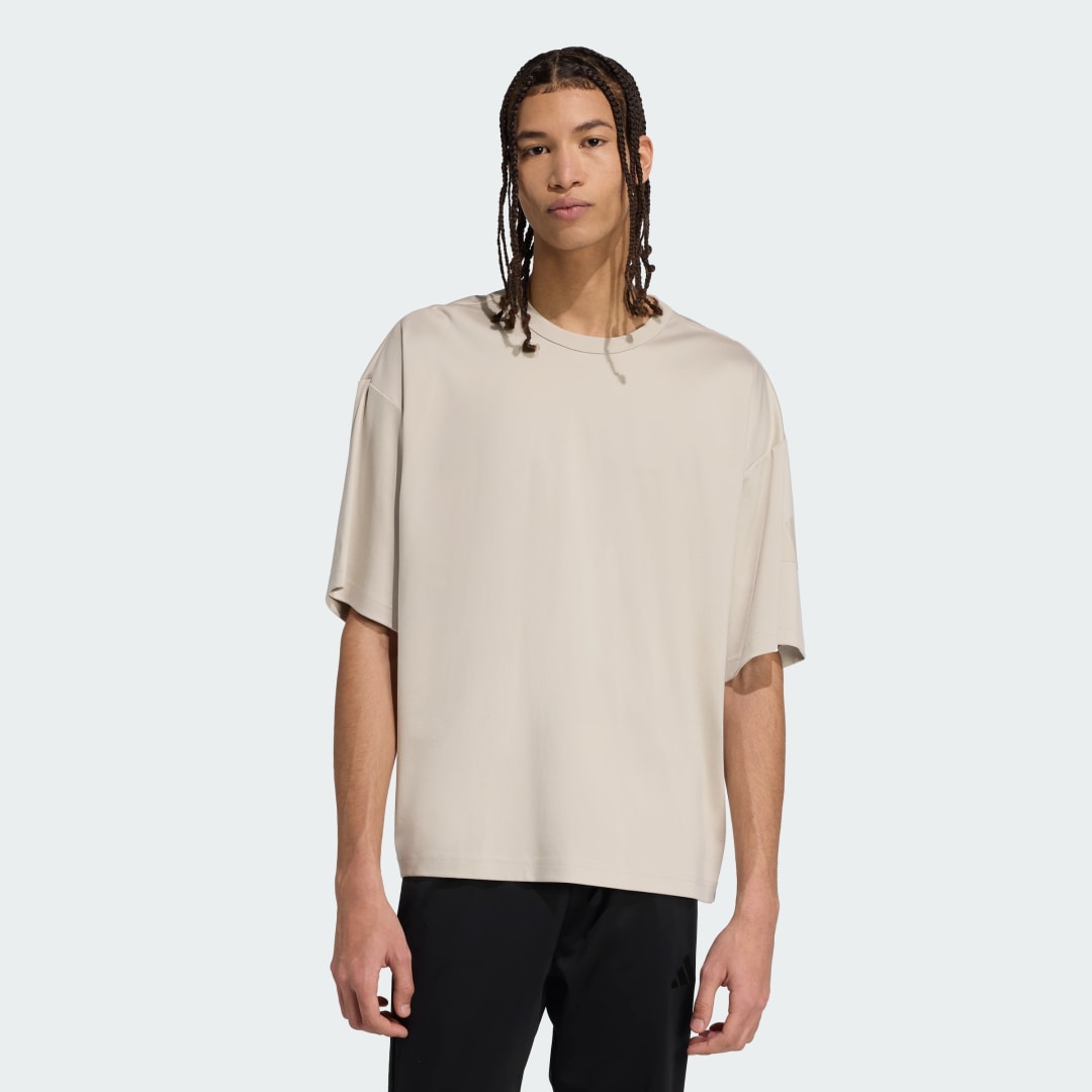 T-shirt adidas Performance Luxurious Soft T-Shirt Beige | KB6778, 0