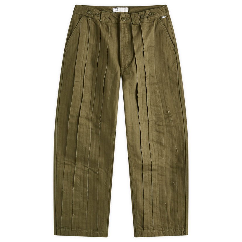 Byxor Vans OTW Courtyard Pleated Wide-Leg Pants 30" Grön | VN000NCPKCZ1