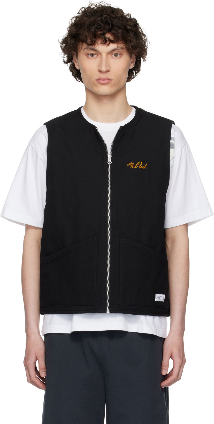 Väst Neighborhood Neighborhood Padded Work Vest Svart | 251TSNH-JKM05