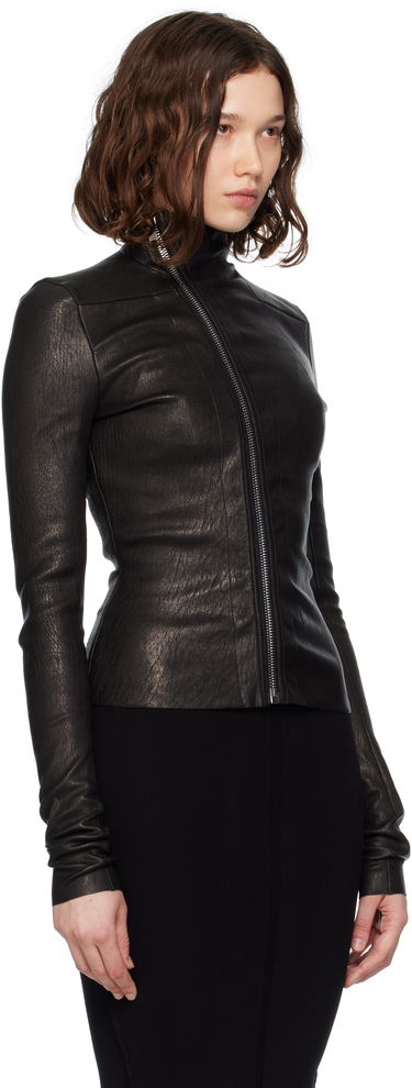 Jacka Rick Owens Rick Owens Gary Leather Jacket Svart | RP02E4701 LSV, 1