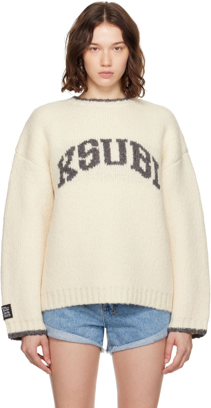 Sweater Ksubi Ksubi Moment Knit Sweater Vit | WPF25KW001