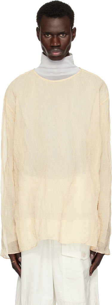 Sweater Dries Van Noten Dries Van Noten Long Sleeve Top Beige | 251-020740-1265, 0