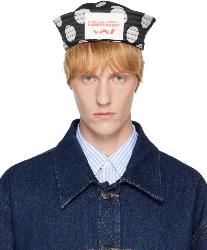 Hatt Charles Jeffrey Loverboy Charles Jeffrey LOVERBOY Polka Dot Sailor Hat Svart | 054131602
