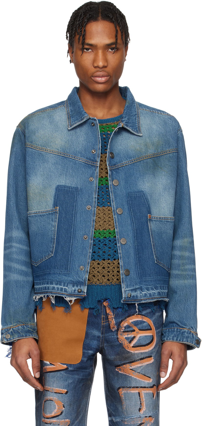 Jacka Andersson Bell Andersson Bell Rodeo Motorcycle Denim Jacket Blå | awa676m