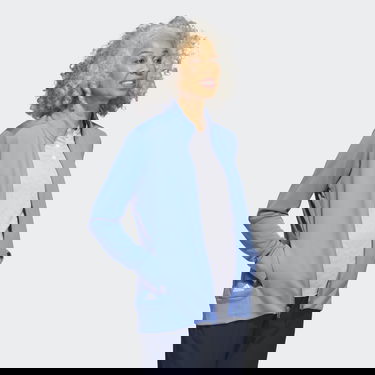 Sweatshirt adidas Originals Textured Full-Zip Blå | HR2985, 3