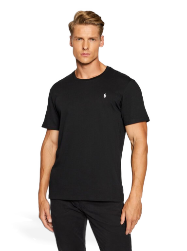T-shirt Polo by Ralph Lauren Cotton T-Shirt Svart | 714844756001