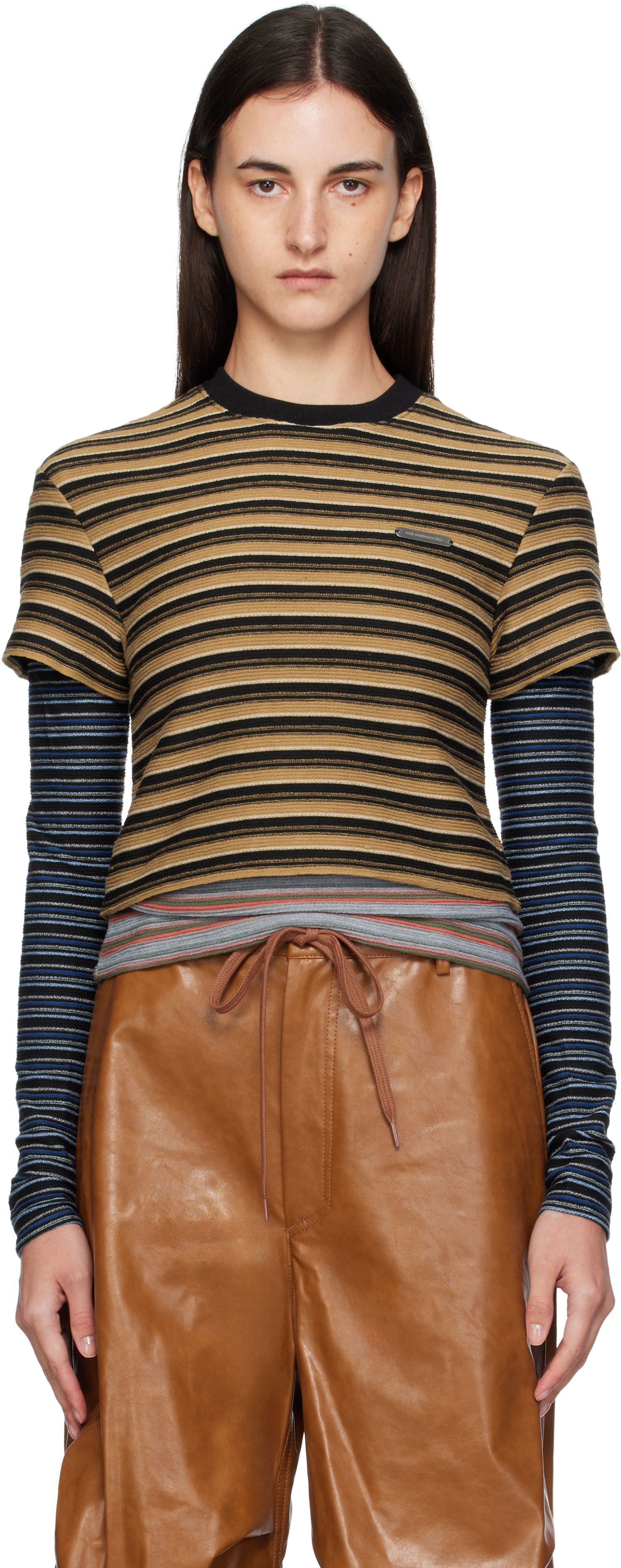 T-shirt Andersson Bell Andersson Bell Striped Long Sleeve T-Shirt Flerfärgad | atb1353w, 0