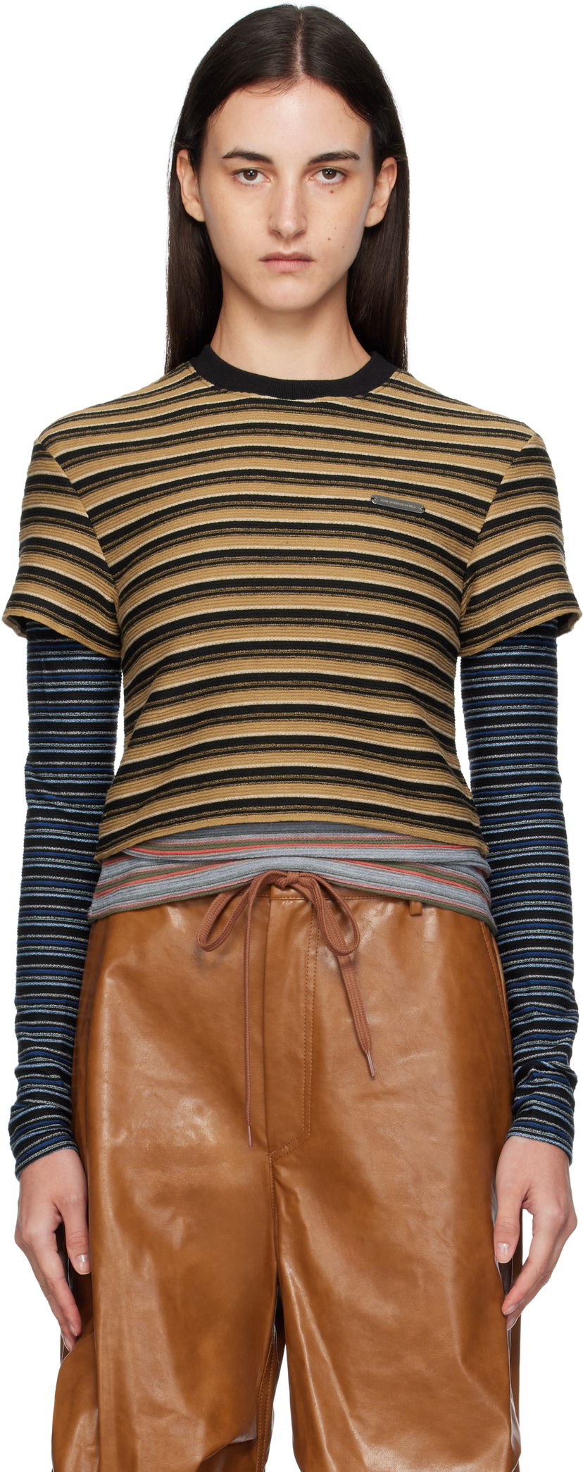 T-shirt Andersson Bell Andersson Bell Striped Long Sleeve T-Shirt Flerfärgad | atb1353w