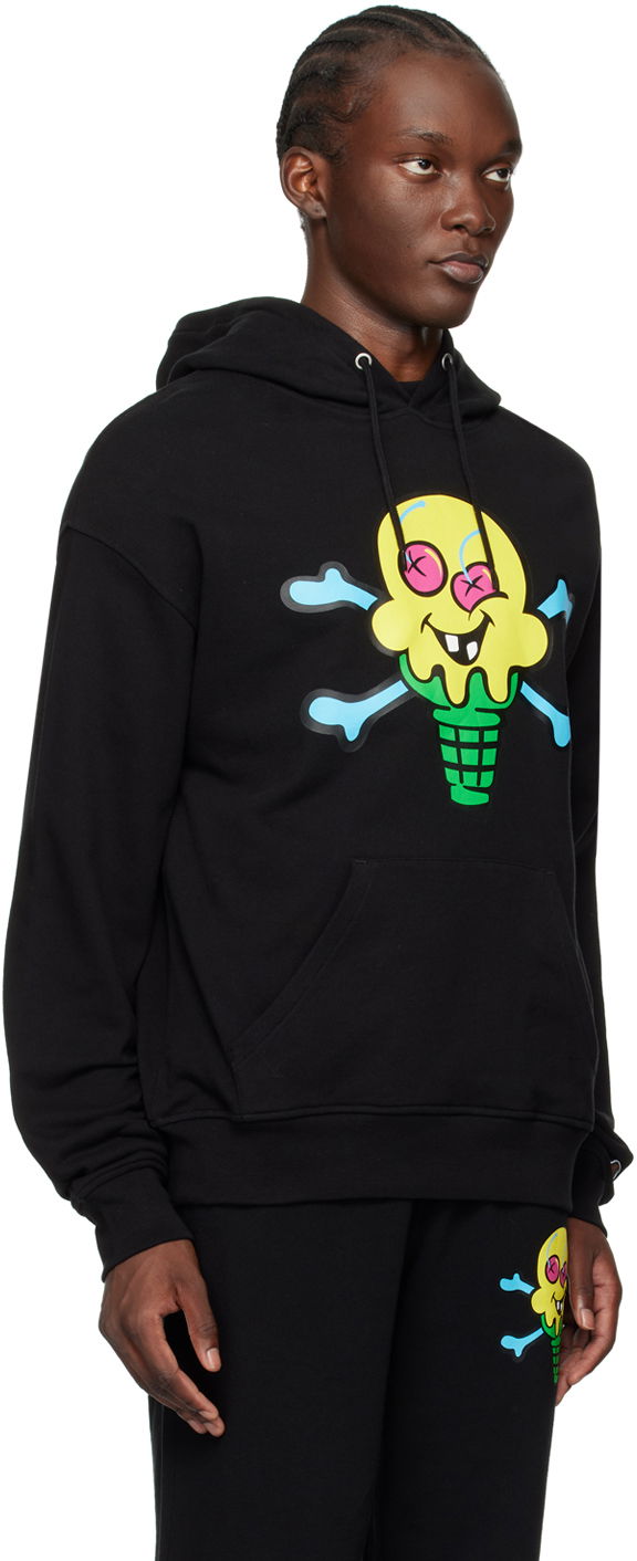 Sweatshirt BBC IceCream ICECREAM Cones & Bones Popover Hoodie Svart | IC24226, 1