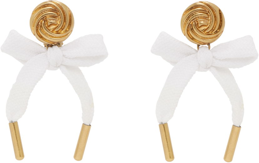 Örhängen Moschino Moschino Bow Earrings Vit | 25121912684101607