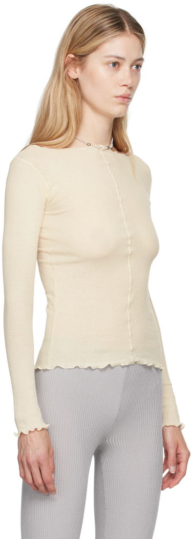 T-shirt Baserange Off-White Pama Long Sleeve T-Shirt Beige | TTPAL-RB-000, 1