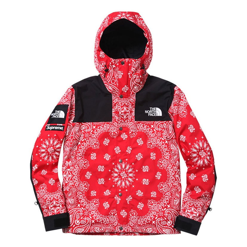 Parkas Supreme Supreme x The North Face Bandana Mountain Jacket Röd | SUP-FW14-637