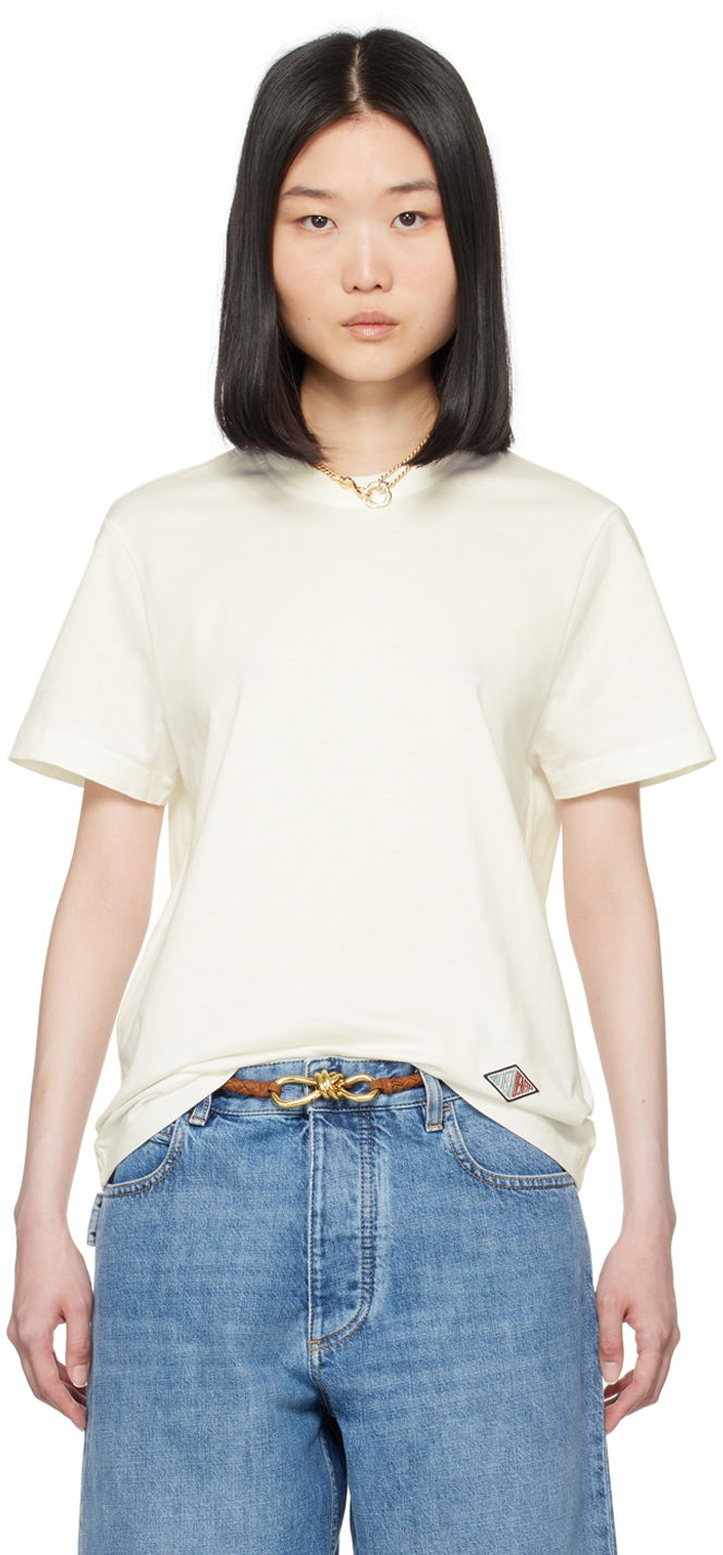 T-shirt Bottega Veneta T-Shirt Light Vit | 796156 V4DE0
