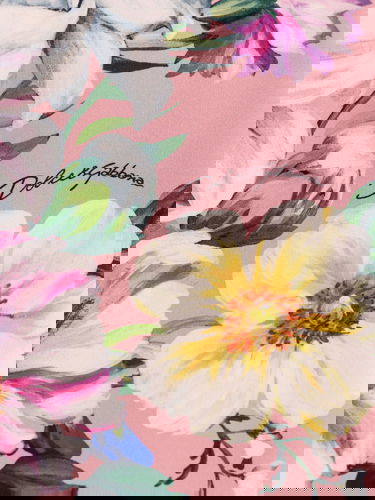 Kjol Dolce & Gabbana Dolce & Gabbana Floral Print Midi Skirt Rosa | F4CS8TFSA7GHF5JC, 2