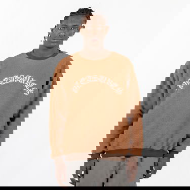 Sweatshirt Pleasures Mars Sherpa Crewneck Brown Brun | P23SP019-BROWN, 0