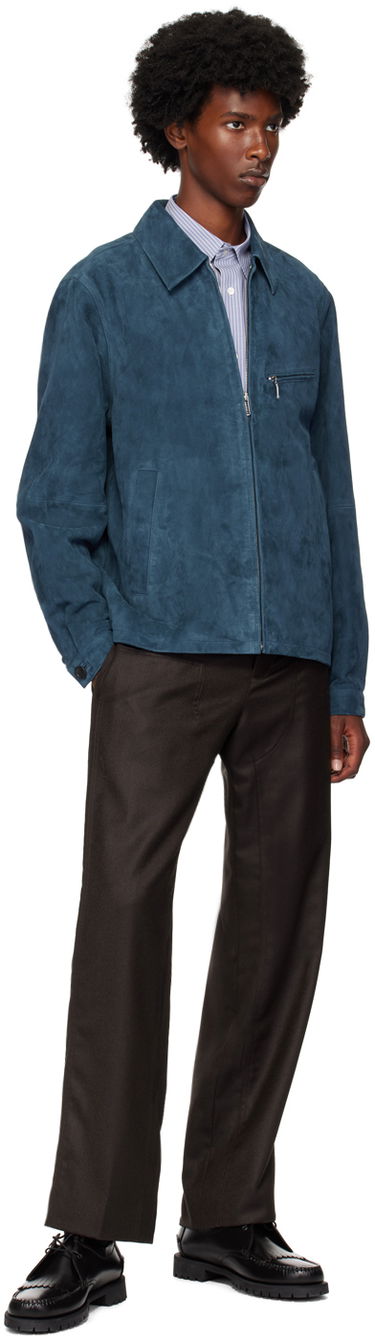 Jacka Paul Smith PS Paul Smith Zip Suede Jacket Blå | M2R-022ZL-N21985-76, 3