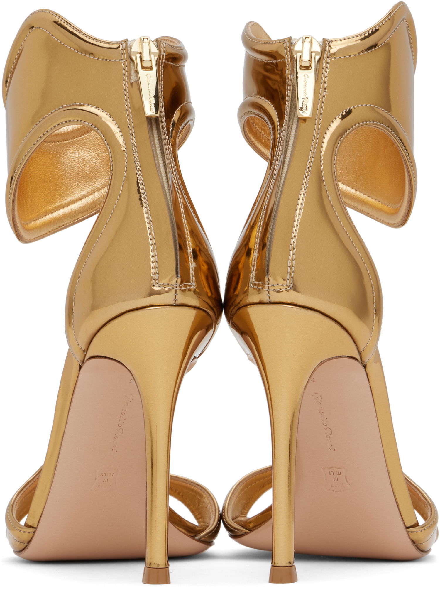 Sneakers och skor Gianvito Rossi Gianvito Rossi Lucrezia Heeled Sandals Metallisk | G61705-15RIC-MET, 1