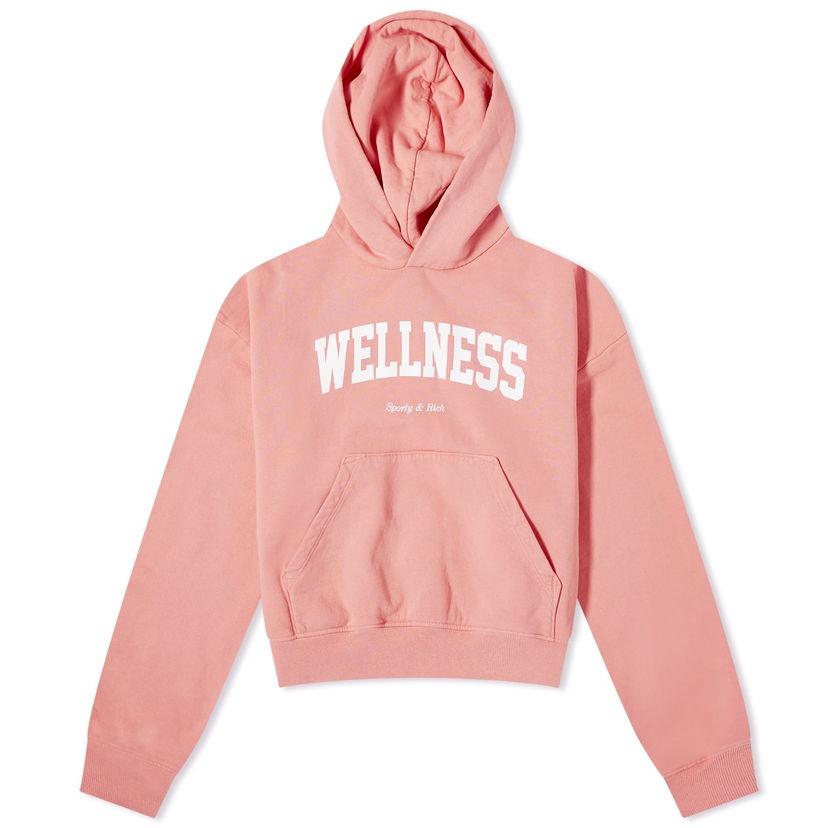 Sweatshirt Sporty & Rich Wellness Cropped Hoodie Rosa | HC881SM