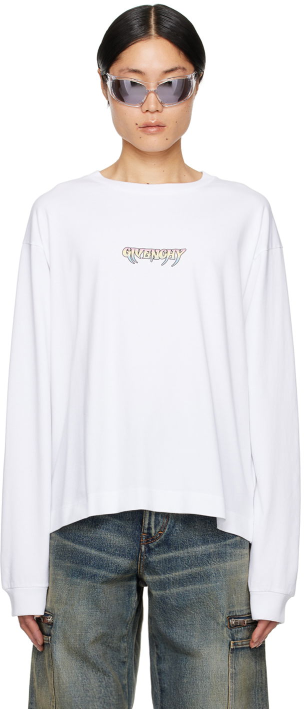 T-shirt Givenchy Bonded T-Shirt Vit | BM71KP3YJ7100, 0
