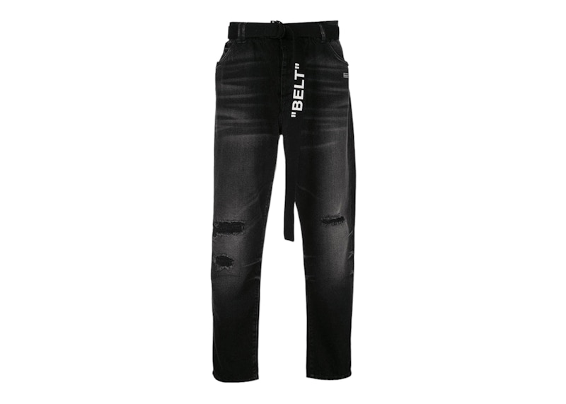 Jeans Off-White Slim Low Crotch Jeans Svart | OMYA005S19C270257801