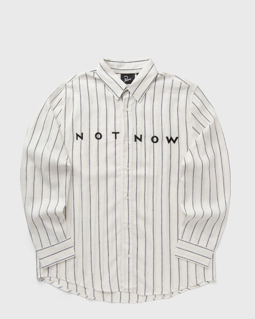 Skjorta By Parra PANGAIA Not Now Striped Shirt Vit | 53435