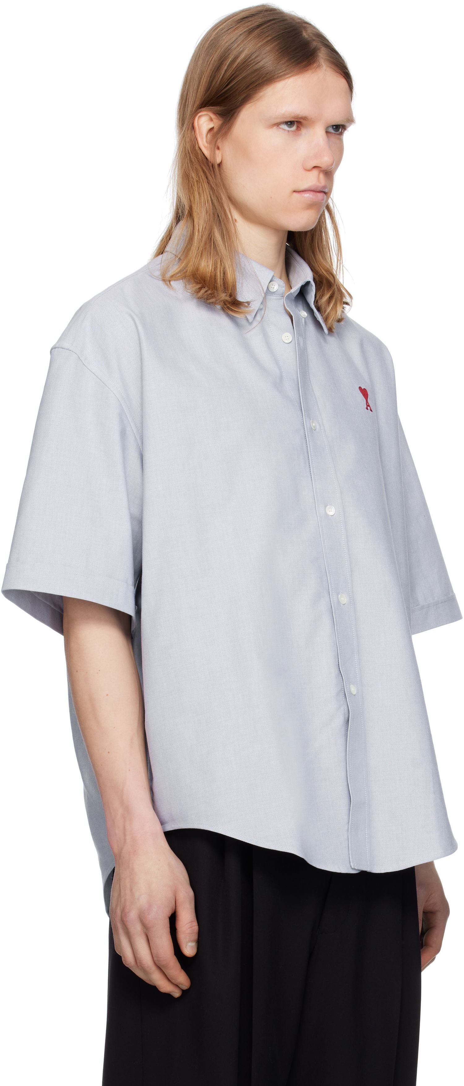 Skjorta AMI Shirt Blå | HSH230.CO0031, 1