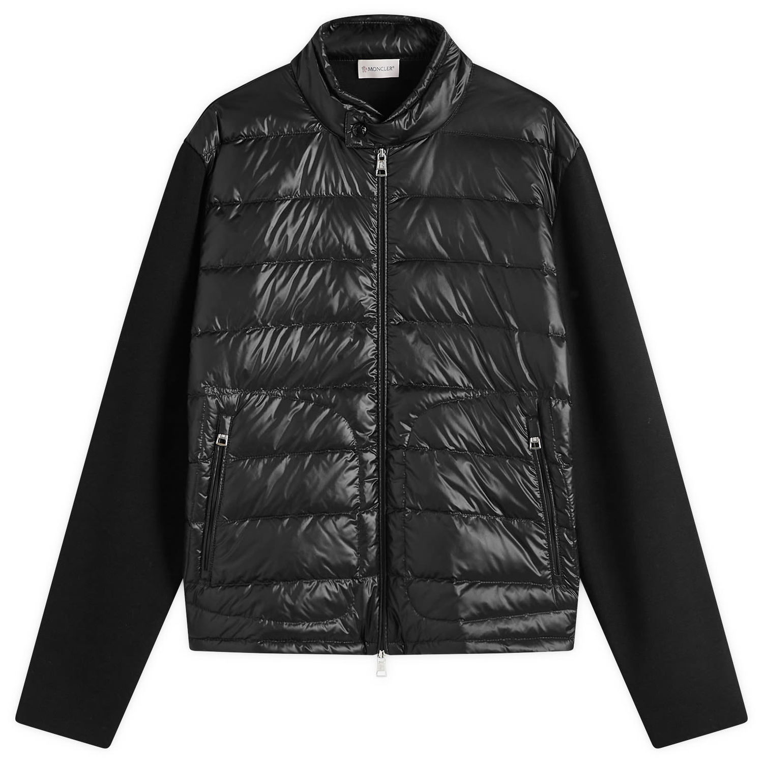 Pufferjacka Moncler Extrafine Wool Cardigan Hybrid Jacket, Size Large Svart | 9B000-16-M1131-999, 0