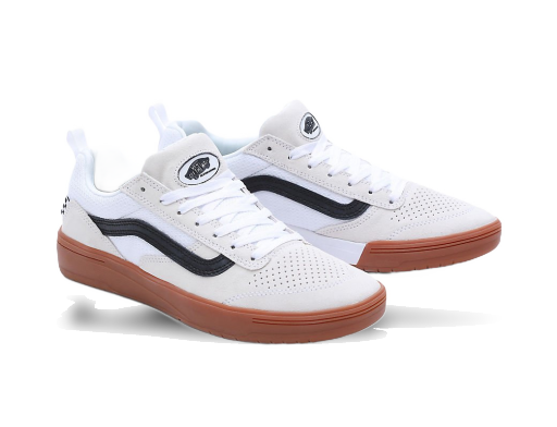 Sneakers och skor Vans Chaussures Zahba (white/black/gum) Homme Blanc, Taille 39 Grön | VN0007QQWBK