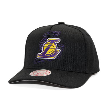 Keps Mitchell & Ness NBA Los Angeles Lakers Tilted Pro Snapback Cap Svart | HP12813-LALBLCK, 0