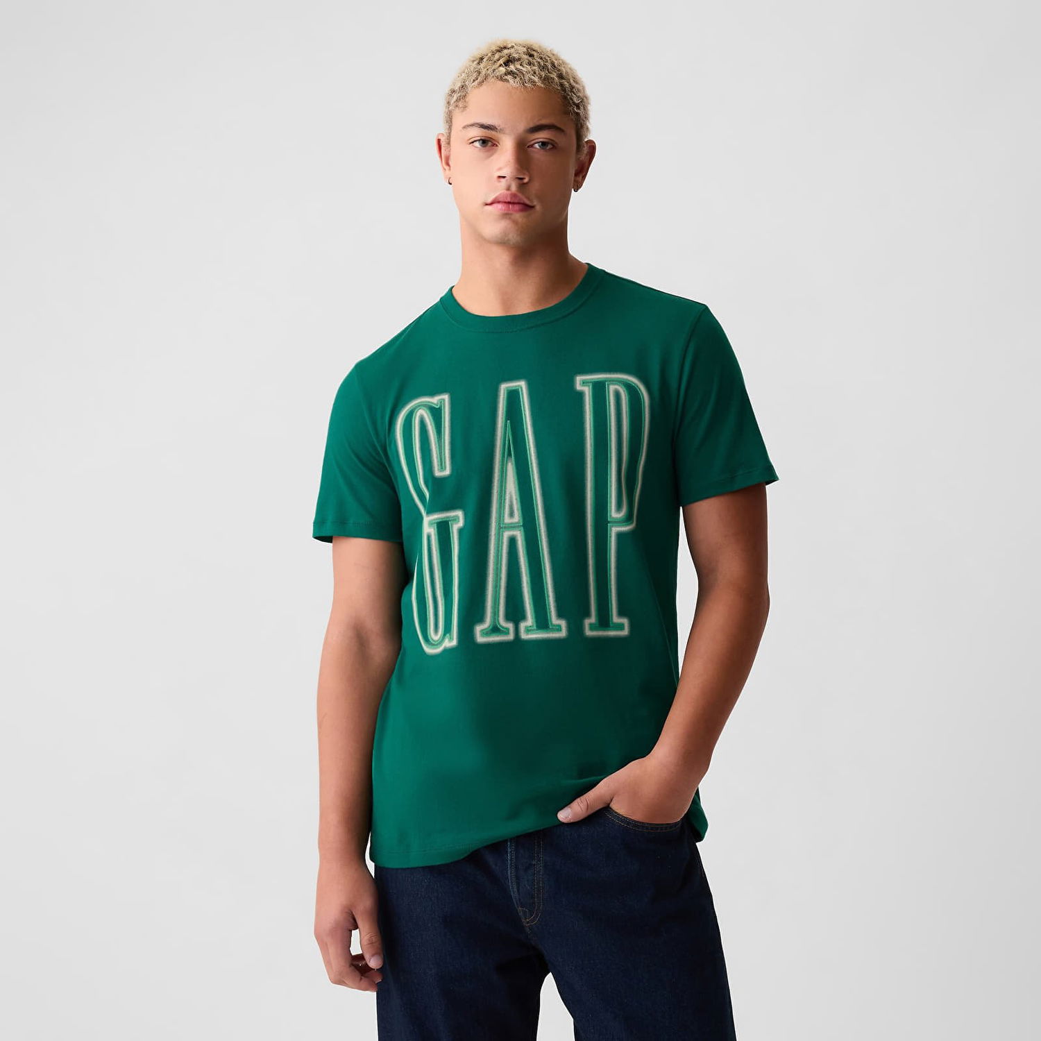 T-shirt GAP Neon Logo Tee Aventurine Green 195421 Grön | 884728-00, 0
