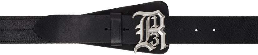 Bälten R13 Logo Buckle Leather Belt Svart | R13WA055-A001