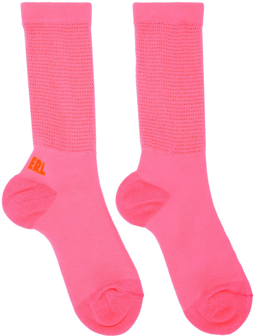 Strumpor ERL ERL Open Knit Socks Rosa | ERL06K009
