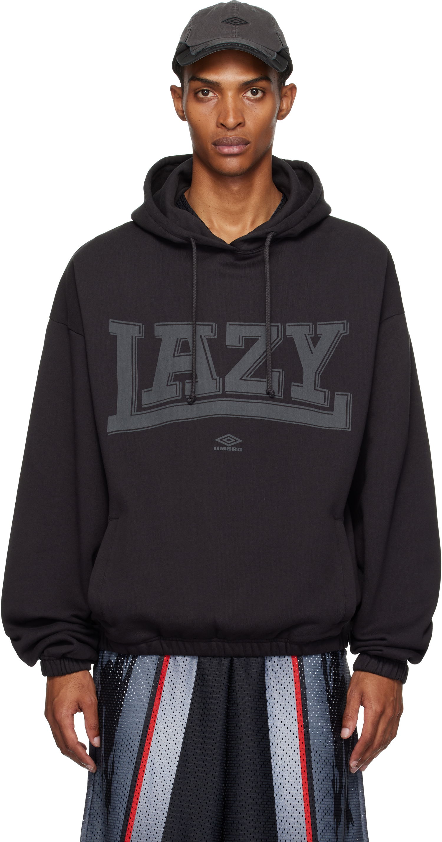 Sweatshirt Umbro Lazy Mask Hoodie Svart | UBMW0239FA163, 0
