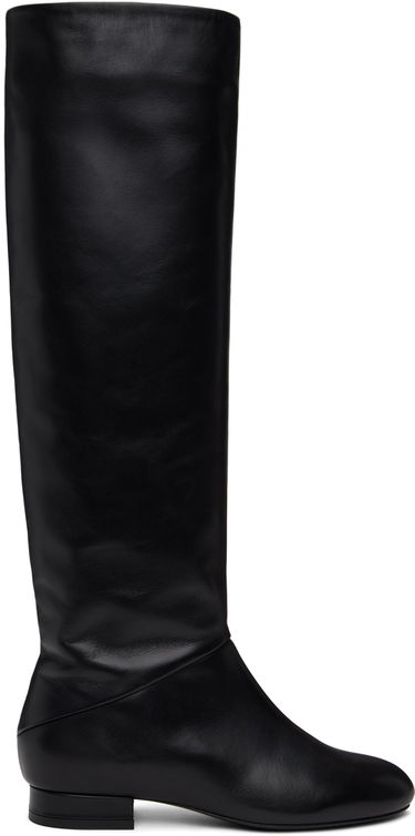 Kläder BY FAR BY FAR Felix Nappa Leather Knee-High Boots Svart | MWFBO064CL013BK001PL, 0