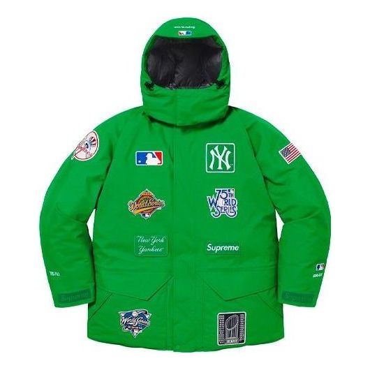 Parkas Supreme Yankees GORE-TEX 700 Down Jacket Grön | SUP-FW21-384