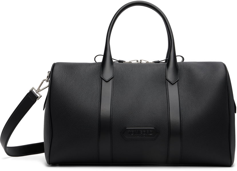 Resväska Tom Ford Tom Ford Soft Grain Leather Duffle Bag Svart | H0677-LCL213S
