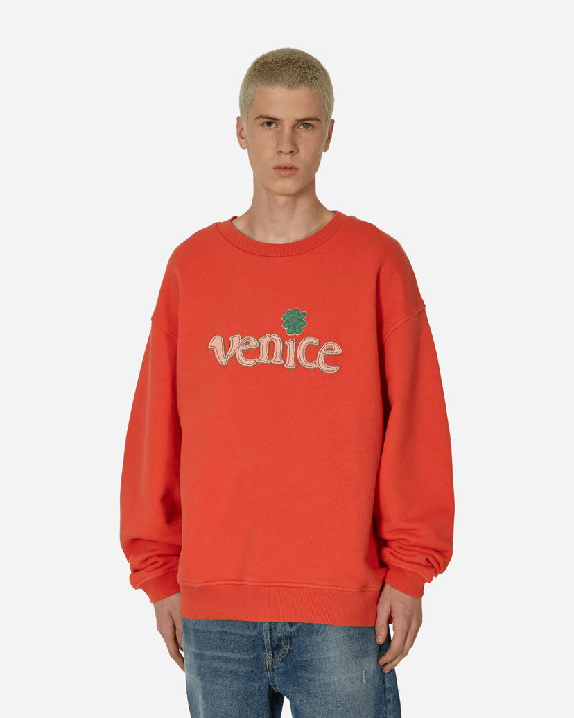 Sweatshirt ERL Crewneck Sweatshirt Röd | ERL08T025 1
