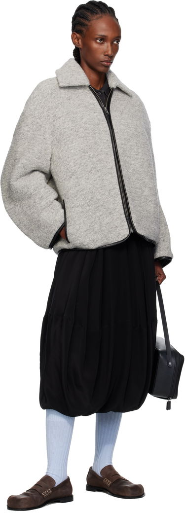 Jacka JW Anderson JW Anderson Contrast Trim Casual Jacket Grå | JK0412-PG1820, 3