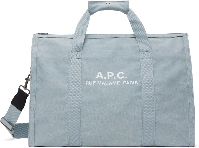 Resväska A.P.C. Recuperation Gym Duffle Bag Blå | COHGV-H62230