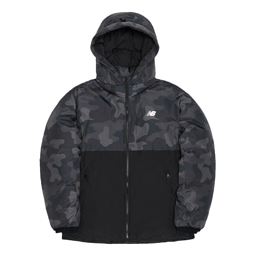 Parkas New Balance Men's Camouflage  Down Jacket Svart | NPA4S013MIX, 0
