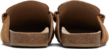 Sneakers och skor JW Anderson JW Anderson Stitch Ridged Loafer Mules Brun | LF0079-LA0375, 1