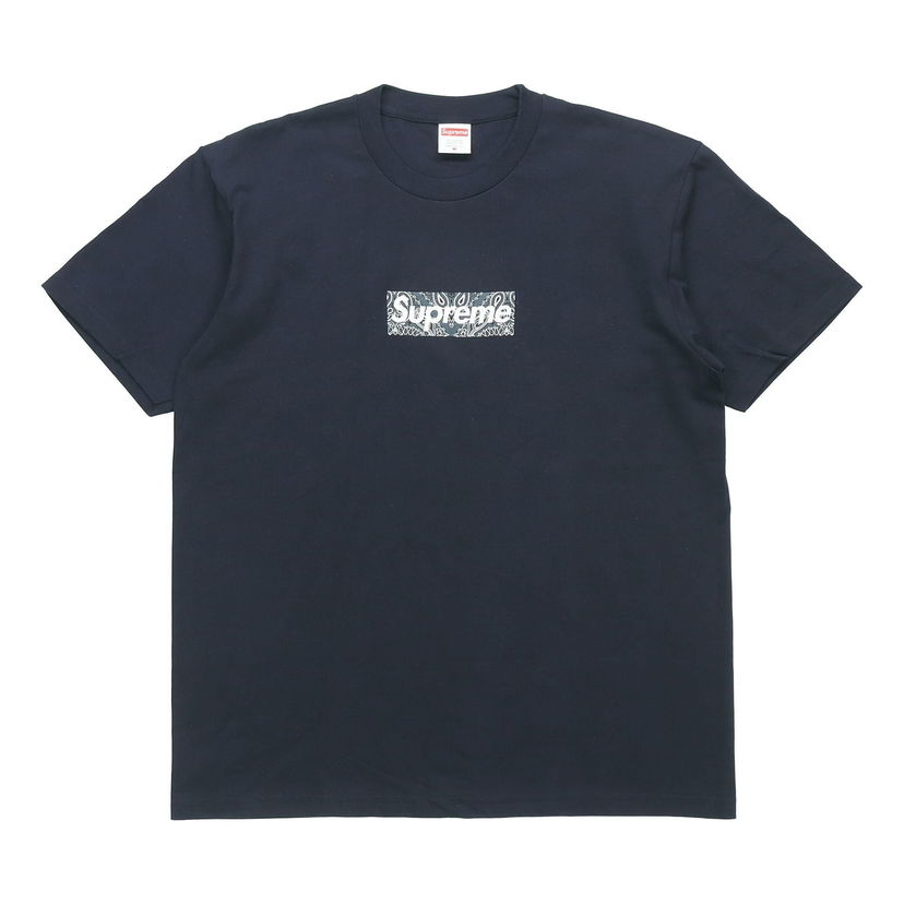 T-shirt Supreme Bandana Box Logo T-Shirt Mörkblå | SUP-FW19-10903