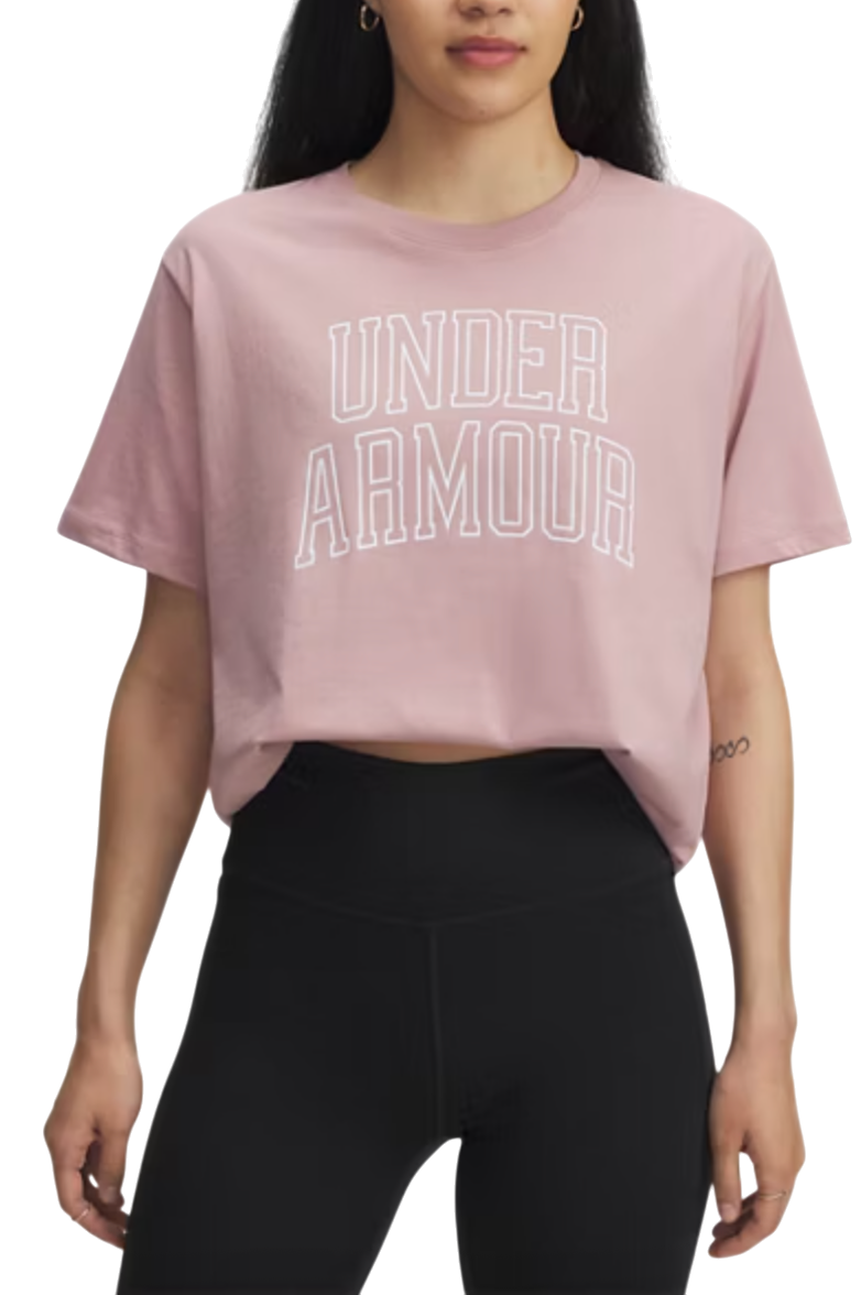 T-shirt Under Armour Under Armour Rival OS Campus T-Shirt Rosa | 6007883-673, 0