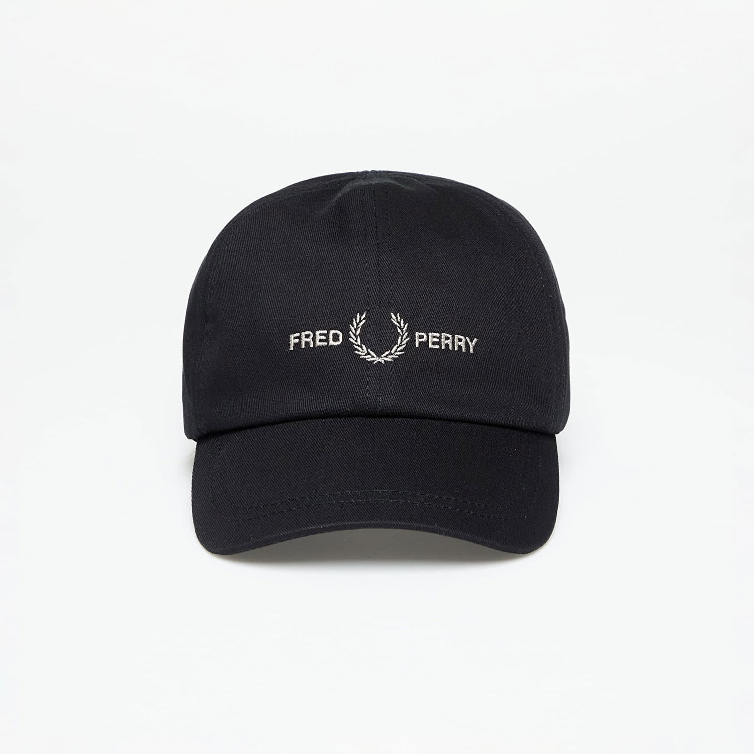 Keps Fred Perry Cap Graphic Branded Twill Cap Black Svart | HW4630 V53, 0