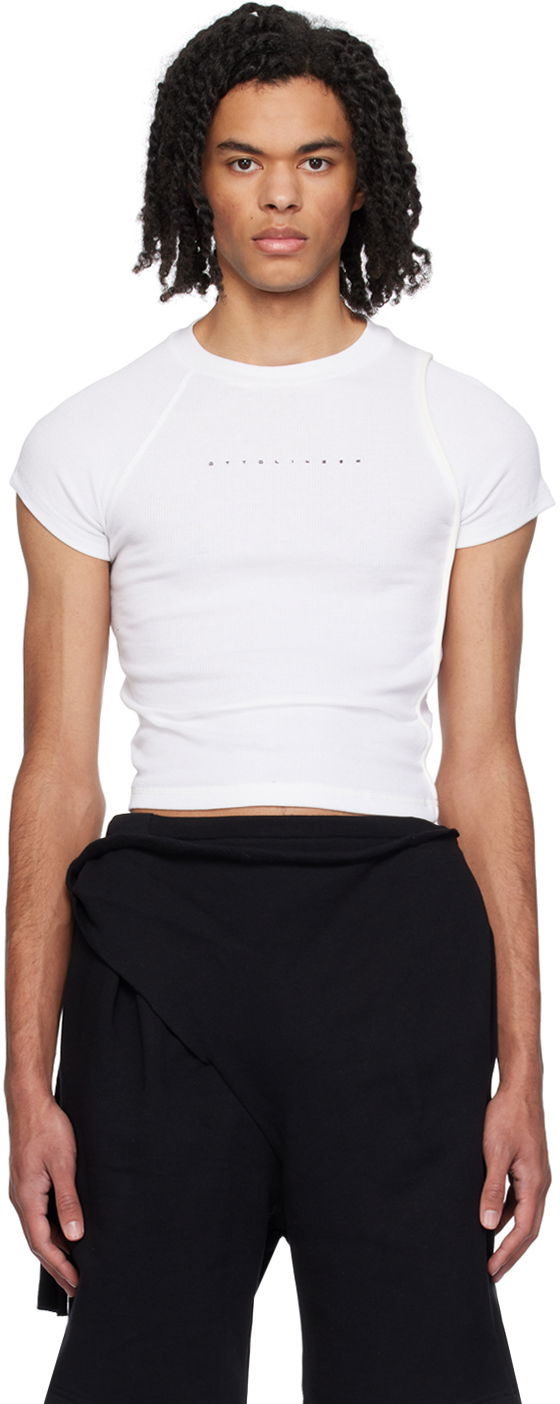 T-shirt Ottolinger Ottolinger Deconstructed T-Shirt Vit | 407204, 0