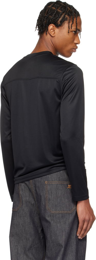 T-shirt Courrèges Courrèges Football Jersey T-Shirt Svart | 125JTS022JS0195, 2